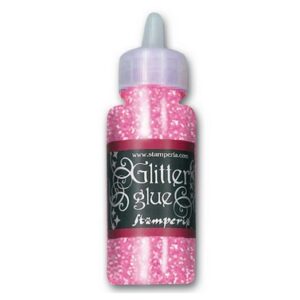 Glitter glue Holographic Pink ,Stamperia
