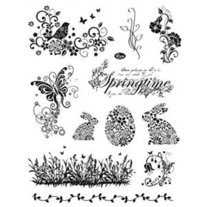 Silicone Stamps Springtime and Easter Bunnies