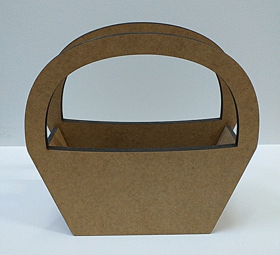 Καλάθι mdf με χερούλι 20*20*6εκ