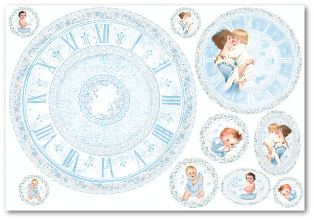 A3 stamperia clock dfs316