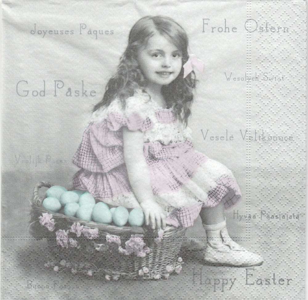 Girl sit on egg