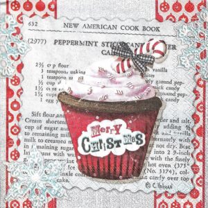 Χριστουγεννιάτικο Cupcake 12*12