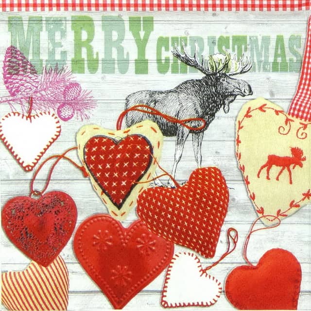 Christmas hearts