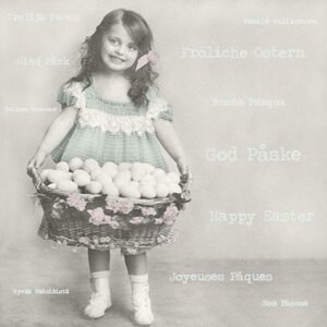 Little girl with eggs