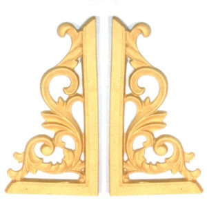 Ξυλόγλυπτα Γωνίες Σετ 2 Τεμ. 125x65mm