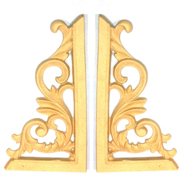 Ξυλόγλυπτα Γωνίες Σετ 2 Τεμ. 125x65mm
