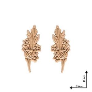 Ξυλόγλυπτα 80x31mm Σετ 2 Τεμ.