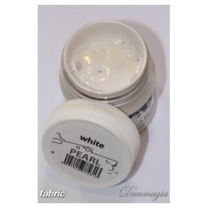 Χρώμα Για Ύφασμα Pearl White Metallic 50ml