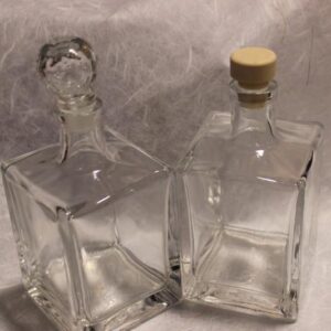 Μπουκάλι Τετράγωνο Με Πώμα Σιλικόνης 500 Ml