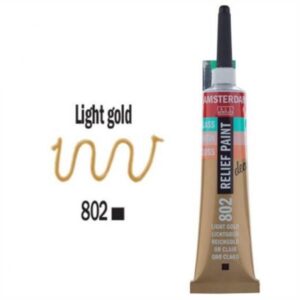 3d Relief Decorfin 20ml 802 Light Gold