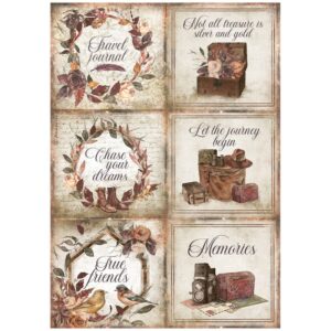 Ριζόχαρτο Stamperia 21x29cm, Our way, Cards DFSA4716