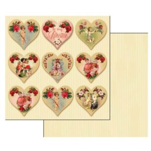 Scrapbook heart 30.5 x 30.5cm