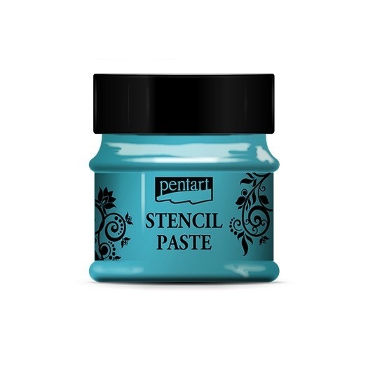 Πάστα για στένσιλ περλέ Pentart 50 ml – Turquoise
