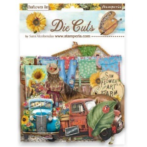 Die cuts Stamperia, Sunflower Art