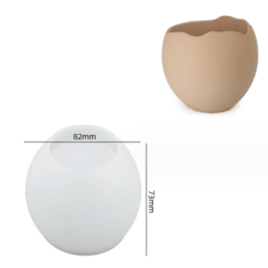 Καλούπι Σιλικόνης Ασύμμετρο Δοχείο 8.2x7.3cm