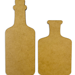 Διακοσμητικά σχέδια MDF, Μπουκάλια, 2 τεμ.