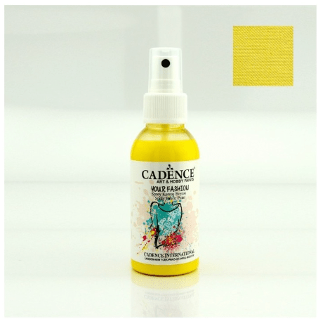 Χρώμα υφάσματος σε σπρέυ lemon yellow 100 ml
