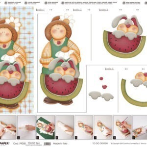 TO-DO DECOUPAGE - SOFT PAPER TECNICA A BASSORILIEVO -TEGOLE- 264 - 50X70 CM