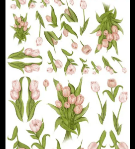 Carta da Découpage Fiori (EASY-257) - Calambour