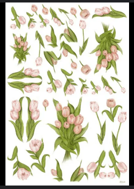 Carta da Découpage Fiori (EASY-257) - Calambour