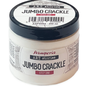 Πάστα κρακελέ διαφανής Jumbo Crackle Step 1 (Αστάρι), 200ml, Stamperia