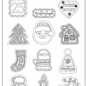 Καλούπι εύκαμπτο A5, 21×14.8cm, Stamperia, Candy Christmas, Elements